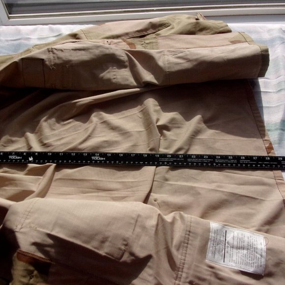 USAF OIF I 3 COLOR DCU DESERT CAMO UNIFORM COMBAT TACTICAL JACKET LG EC 1018 - Picture 4 of 11